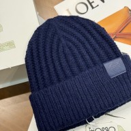 Loewe Knit Beanie navy blue 2024