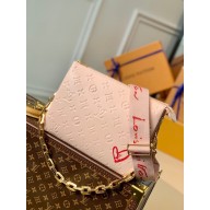 Louis Vuitton Limited Edition Coussin PM Monogram Pink Lambskin in Lambskin Leather with Gold-tone m58739