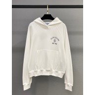 PRADA WHITE Cotton fleece hoodie 134713 2025