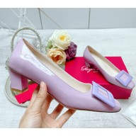 Roger Vivier Patent Leather Belle Vivier Pumps PURPLE 2023