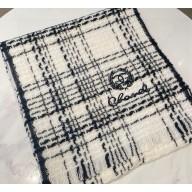 Chanel sheep wool Scarf 32*186cm white 2024