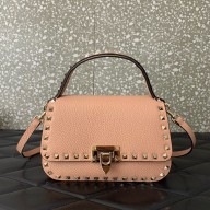 Valentino Garavani Small Rockstud Top Handle Bag nude pink 2024