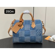 louis vuitton Damier Denim 3D speedy 25 bag 2024