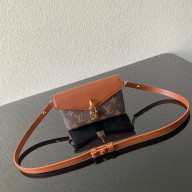 louis vuitton monogram canvas PADLOCK ON STRAP bag caramel m80763