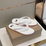 Christian Louboutin PVC SLIPPERS WHITE