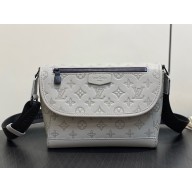 LOUIS VUITTON Monogram Shadow embossed calf leather Pulse Messenger bag M14912 2025