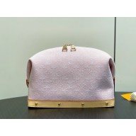 LOUIS VUITTON Certified organic cotton Cosmetic Pouch GM M13750 pink 2025