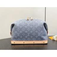 LOUIS VUITTON Certified organic cotton Cosmetic Pouch GM M13750 gray 2025