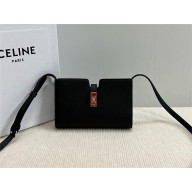 CELINE 16 STRAP POCHETTE in SUPPLE CALFSKIN black 2024