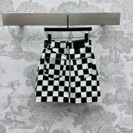 Louis Vuitton Cropped Damier Denim skirt 1AGAC5 2024