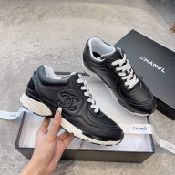 chanel black Calfskin sneakers G45333 2023