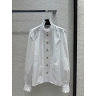 CHANEL WHITE COTTON SHIRT 2024