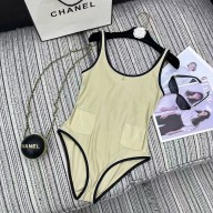 CHANEL GOLD Stretch Jersey Swimsuit P78540 2025