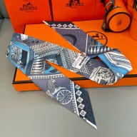 Hermes Twilly Silk Scarf 5x86cm 250220 09 2025