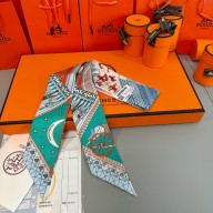 Hermes Twilly Silk Scarf 5x86cm 250220 10 2025