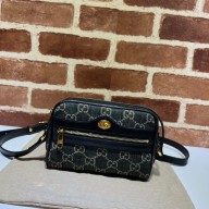GUCCI BLACK AND IVORY GG Ophidia GG mini bag 517350 2022