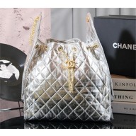 chanel 25 Medium Handbag IN Grained Calfskin & Gold-Tone Metal AS5311 SILVER 2025