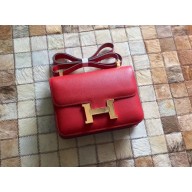 Hermes Constance 18/23 Bag in original Epsom Leather red
