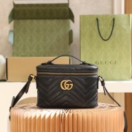 gucci GG Marmont mini bag 672253 black 2021