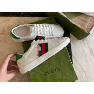 Gucci Ace Leather Lovers Sneakers with kitten 630616 2021