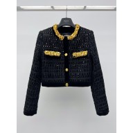 Balmain black sequins&TWEED JACKET 2023