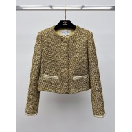 CHANEL GOLD TWEED JACKET 2023 FW