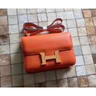 Hermes Constance 18/23 Bag in original Epsom Leather orange