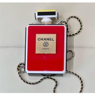 chanel Plexi, Enamel & Gold-Tone Metal Evening Bag AS5341 red 2025