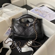 Chanel 31 nano Shopping Bag in Calfskin black 2024