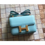 Hermes Constance 18/23 Bag in original Epsom Leather Celeste