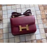 Hermes Constance 18/23 Bag in original Epsom Leather burgundy