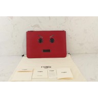 Fendi BAG BUGS  Togo calfskin leather Clutch Red(xiaowei-732901)