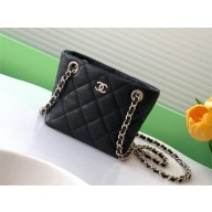 chanel Classic Clutch with Chain in black Shiny Grained Calfskin  AP4422 2025 