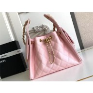 Chanel pink 25 Small Handbag in Grained Calfskin & Gold-Tone Metal AS5293 2025