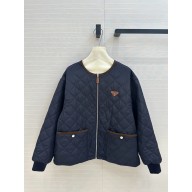 Prada navy Quilted light Re-Nylon jacket  292167 2024 