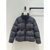 Prada gray Flannel down jacket 29L131 2024 