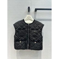 Prada Quilted light Re-Nylon vest 29X167 black 2024 