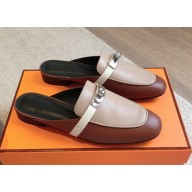 Hermes calfskin Buckle Oz  Mules Shoes 15 2024