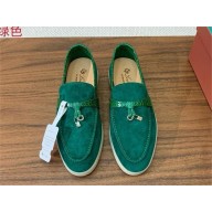 Loro Piana Women/Men Summer Charms Walk Suede leather Loafers 13