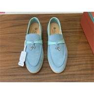 Loro Piana Women/Men Summer Charms Walk Suede leather Loafers 15