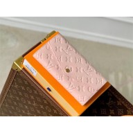 LOUIS VUITTON sarah Wallet in Monogram Empreinte leather M83443 Opale Pink 2024