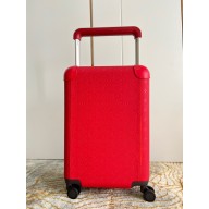 louis vuitton Taurillon leather Horizon 55 suitcase m20438 red
