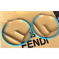 Fendi F Is Fendi Hoop Earrings Blue