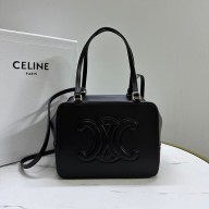 CELINE CALFSKIN FOLDED TRIOMPHE TOTE BLACK 2023