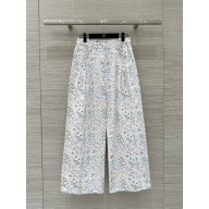 Chanel Ecru & Multicolor Printed  Washed Denim JEANS P78788 2024