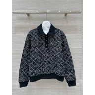chanel Black & White Glittered Cotton polo P78742 2024