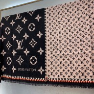 LOUIS VUITTON CRAFTY BI COLOR SCARF M76499 black/white 2022