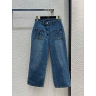 Chanel Coco Denim Jeans Blue 2024 