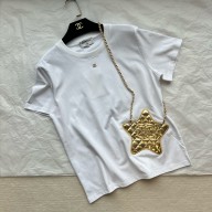 Chanel WHITE COTTON T-SHIRT WITH STAR PRINTED 2024 