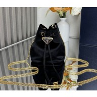 Prada Velvet mini pouch 1NR016 black 2024